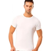 Erdem 1197 Ribana Sıfır Yaka Erkek Fanila  Beyaz 2XL thumbnail 2