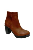 Efsun 2303-22 Yağlı Deri Fashion Fermuarlı Kadın Bot thumbnail 1