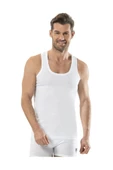Jiber Erkek Likralı Rambo Atlet 6'lı Paket - 136  Beyaz XL - 1
