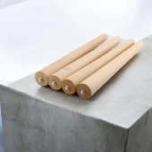 4'lü Ahşap Sehpa Ayak Takımı 50 cm Zigon Puf Tabure Ayağı Masa Ayakları Açılı Bağlantı Aparatı Dahil - 3