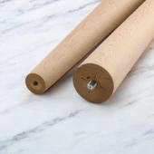 4'lü Ahşap Sehpa Ayak Takımı 50 cm Zigon Puf Tabure Ayağı Masa Ayakları Açılı Bağlantı Aparatı Dahil - 5