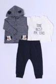 ERKEK BEBEK 3'LÜ TAKIM KÖPEK BASKILI D44 - 4