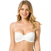 Le Jardin Elita Mikro Destekli Straplez Sütyen 7030  Beyaz 80B thumbnail 1