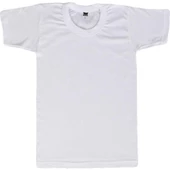 TUTKU ERKEK ÇOCUK PENYE BİSİKLET YAKA 6 Adet  Beyaz 5 (9-10 YAŞ) thumbnail 1