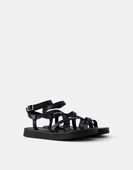 Bershka Çok bantlı topuksuz sandalet - 1