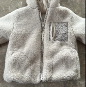 ZARA ÇOCUK/KIZ ÇOCUK BASKILI CEPLİ POLAR CEKET - 1