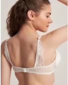 LE JARDİN 5040 CYBELE BRA SİLİKONLU TAŞLI SÜTYEN TAKIM  Ekru 85B - 1