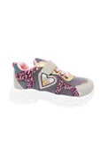 Callion 047-F Simli Kız Çocuk Sneakers Ayakkabı Gri 6 Simli - 2