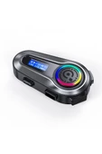 Torima Q10 Siyah LCD Ekranlı Bluetooth Motosiklet Kulaklığı Intercom - 5