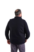 ESER - 7-7 Gabardin Polarlı Yelek - Kışlık - Lacivert - 2