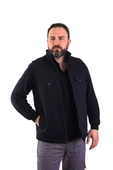 ESER - 7-7 Gabardin Polarlı Yelek - Kışlık - Lacivert - 1
