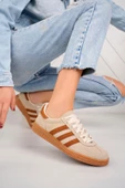 Adidas spezial bej kahve bayan sneaker - 2