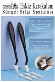Sünger Silgi Spatulası 1 Paket Eskiz Karakalem Karıştırıcı Sünger Silici Spatula Eskiz Sileceği thumbnail 5