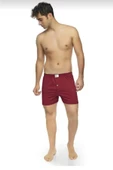 Yıldız Erkek Penye Havlu Bel Düz Boxer 43 -  6 Adet  Bordo 2XL - 2