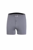 Yıldız Erkek Penye Havlu Bel Düz Boxer 43 -  6 Adet  2XL Füme - 1