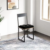 Eportatif Mutfak Masası Minderli 2 Kişilik Balkon Masa Takımı Füme 1494 thumbnail 9