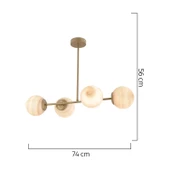 Apliqa ERDA 4LÜ ESKİTME AVİZE Modern Mutfak Yemek Masası Üstü Yatak odası Salon Avize thumbnail 5