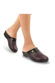 Muya 32926 Ness Deri Sıcak Astar Anatomik Kadın Halı Terlik - 4