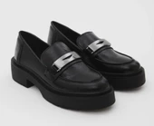 Bershka Kadın Vegan Loafer Ayakkabı - 1