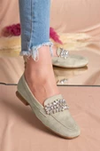 Yükseksoy 7267 Süet Trend Fashion Taşlı Kadın Ayakkabı - 4