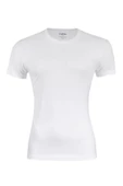 Yıldız Erkek Sıfır Yaka Lycralı T-shirt Fanila 1 Adet -90  Beyaz 2XL - 1