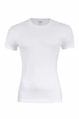 Yıldız Erkek Sıfır Yaka Lycralı T-shirt Fanila 1 Adet -90  Beyaz 2XL - 3