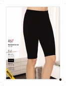Tutku Elit Kadın Modal Likralı Kısa Tayt 2103 - 3 Adet   Siyah 2XL - 2