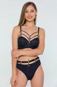 Le Jardin Kadın Balenli Desteksiz Sütyen Külot Takımı 5045 - 1 Adet  85B Koyu Lacivert thumbnail 10
