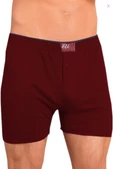 3'Lü Tutku Elit Havlu Bel 1101 Düğmeli Erkek Boxer  M Bordo - 1