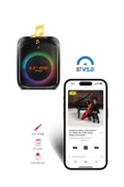 Powerway MIO Taşınabilir Mikrofonlu 40 W Parti Karaoke Kumandalı Bluetooth Hoparlör Led Işıklı thumbnail 4