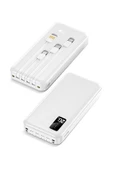 Powerway 20.000 Mah Kablolu Dijital Göstergeli 20.000 Mah Garantili Dahili Stand TX209 Beyaz Powerbank - 3