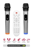 Powerway Şarjlı Çift Mikrofonlu Hoparlör Karaoke Sistemi Taşınabilir Amfi MT70 Bluetooth Hoparlör - 3