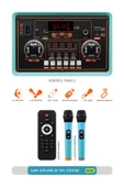 Powerway Şarjlı Çift Mikrofonlu Ses Sistemi Karaoke Sistemi Taşınabilir Amfi MTX7 Bluetooth Hoparlör - 2