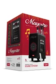 Powerway Şarjlı Çift Mikrofonlu Hoparlör Karaoke Sistemi Taşınabilir Amfi MT70 Bluetooth Hoparlör - 5