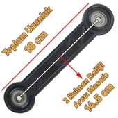 Beşik Sallama Aparatı (İki Delik Arası 14.5 cm) Çocuk Bebek Beşiği Takımı Aparatı Seti Siyah 4 Adet - 3