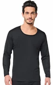 Tutku Elit Erkek Termal İçlik Üst Uzun Kol Atlet Fanila  Siyah S thumbnail 2