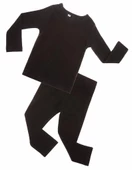 Tutku Kız Çocuk Termal Alt Üst Takım - 0835-0836  Siyah 11-13 Yaş thumbnail 2