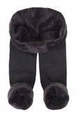 Kapbirtane Kadın Termal Peluş Tayt 1 Adet  Siyah L - XL - 2