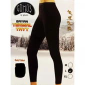 Gümüş Kadın Termal Tayt İçlik 4058 - 1 Adet  Siyah 2XL - 2