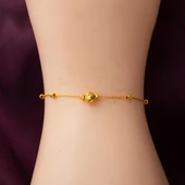 Dorika Toplu 22 Ayar Altın Halhal thumbnail 4