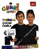 Gümüş Erkek Çocuk Termal Fanila İçlik 4073 - 1 Adet  Siyah 5 (9-10 YAŞ) - 2