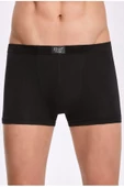 İlke Erkek Bambu Likralı Boxer 1606 - 6 Adet  Siyah M - 1