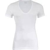 3'Lü Yıldız 355-356 Erkek Derin V Yaka Kısa Kollu T-Shirt  Beyaz S thumbnail 1