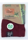İlke Erkek Bambu Likralı Boxer 1606 - 6 Adet  M Bordo - 2