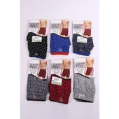 3'Lü Tutku Elit Havlu Bel Erkek Penye Desenli Boxer 1102  2XL Karışık Renk thumbnail 5