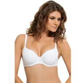 3'Lü NBB 3505 Mikro Kaplı Desteksiz Sütyen  Beyaz 80B thumbnail 1