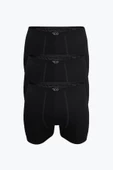 Anıt Erkek İnce Belli Bambu Likralı Boxer 1273 - 3 Adet  Siyah M thumbnail 2