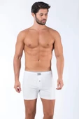 Tutku Elit Erkek Havlu Bel Penye Boxer 1101 - 6 Adet  Beyaz M - 1