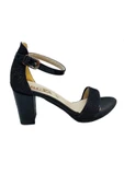 Punzoni Rüya 001 Simli Platform Topuk Fashion Kadın Sandalet - 2