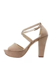 Serhat 8011-1 Süet 30mm Platform Topuklu Kadın Ayakkabı thumbnail 3